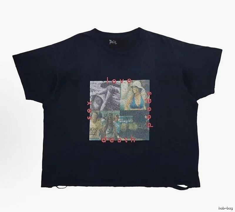 Paly Hollywood Collage Vintage Black T-Shirt