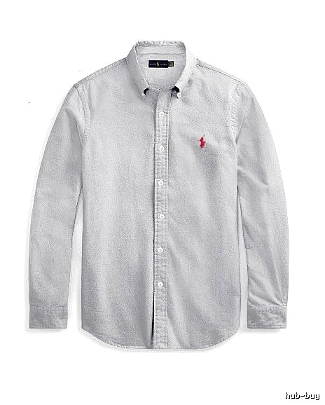 Ralph Lauren Gray Button-Down Shirt Streetwear Look