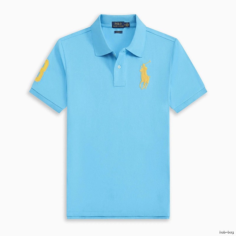 Ralph Lauren Polo series blue short-sleeved shirts