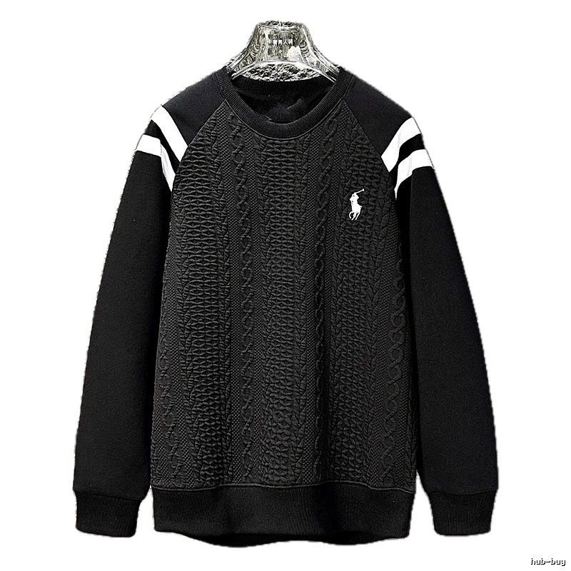 Ralph Lauren retro-style black sweatshirt
