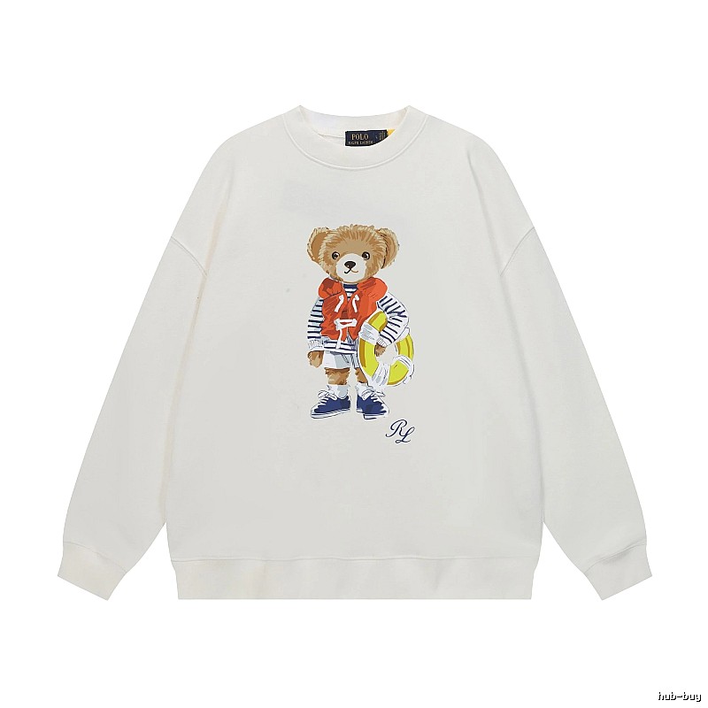 Ralph Lauren white sweatshirt with bear print