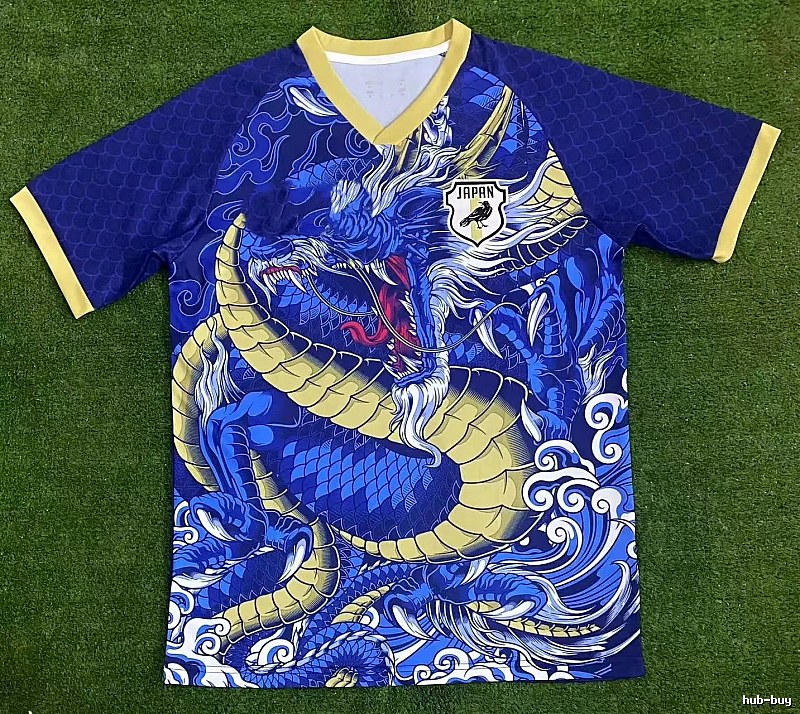 Real Madrid Blue Dragon Soccer Jersey Fan Wear