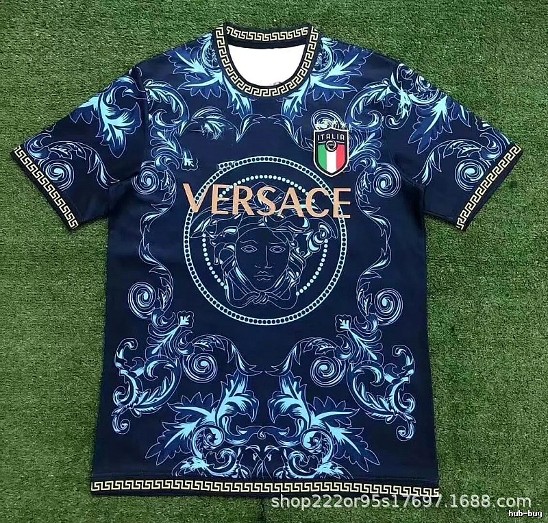 Real Madrid Blue Dragon Soccer Jersey Poolside Style