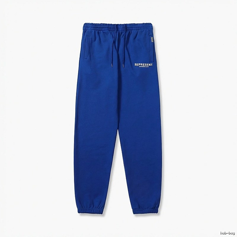 REPRESENT Basic Style Casual Blue Sweatpants