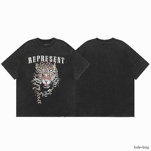 Represent Black Style 821 Owners Club T-Shirt Soft Neutral Logo
