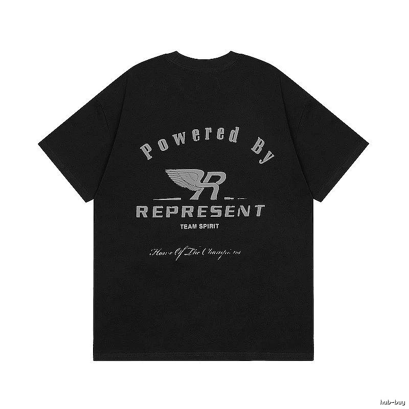 Represent Black Style 825 Owners Club T-Shirt Warm Weather Logo