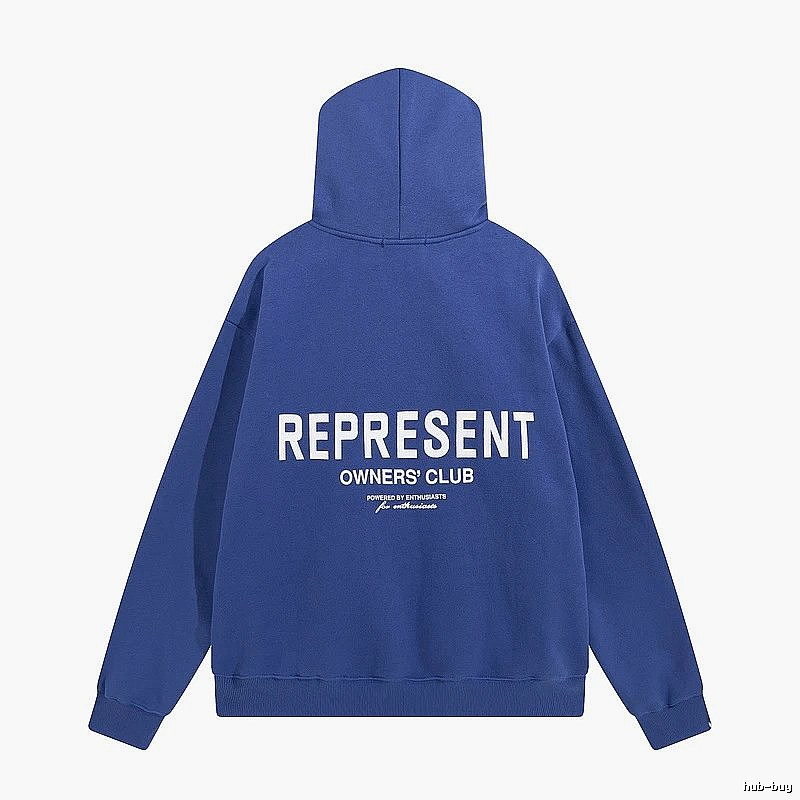 Represent Travel Owners Club hoodie Navy Large Represent with Modern Look