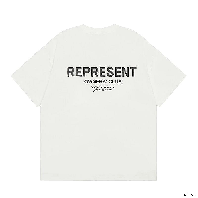 Represent White Style 801 Owners Club T-Shirt Color Pop Logo