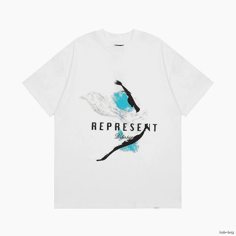 Represent White Style 826 Owners Club T-Shirt Poolside Style Logo