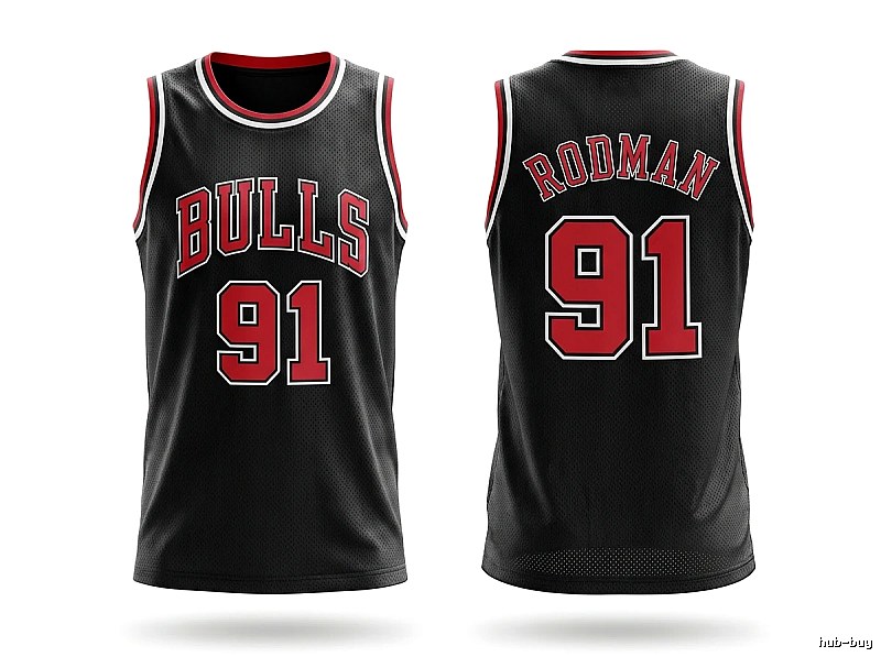 Retro-style jersey of Dennis Rodman of the Michael Jordan