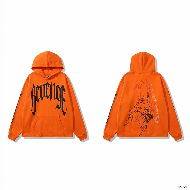 Revenge dark style orange hoodie