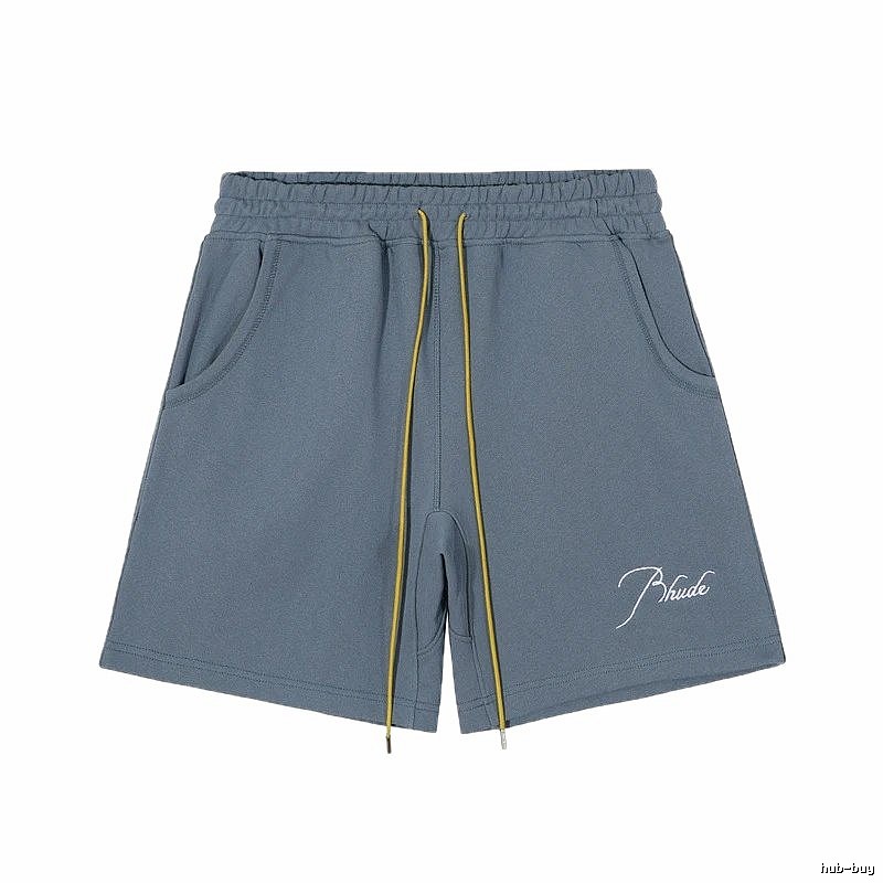 RHUDE casual style gray shorts