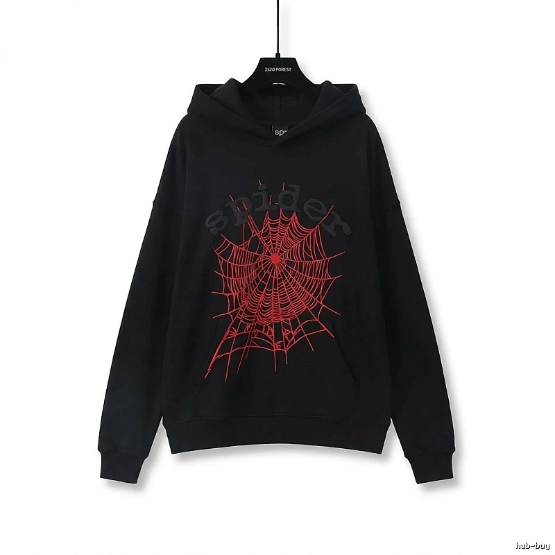 Sp5der cobweb - style black sweatshirt