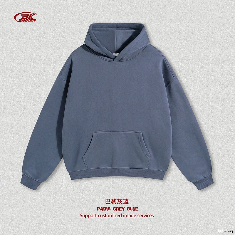 Sport Pullover hoodie Navy Blank Kangaroo for Collection Drops