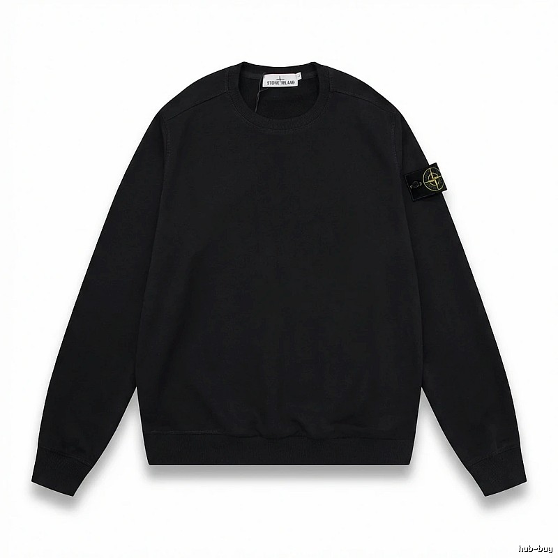 Stone Island basic black sweatshirt