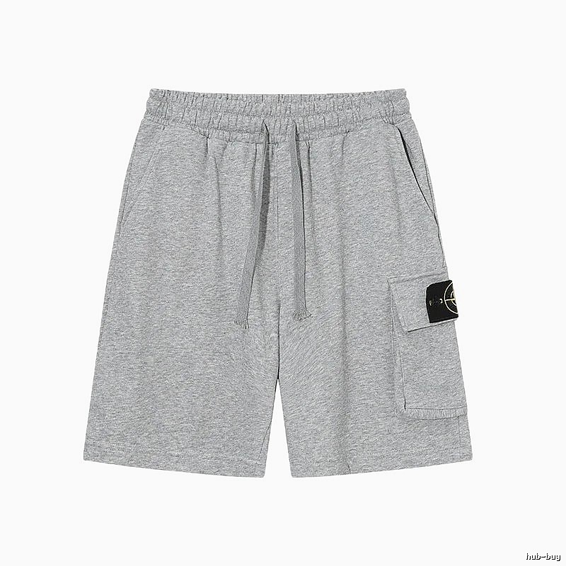 Stone Island Casual Workwear Style Gray Sweat Shorts
