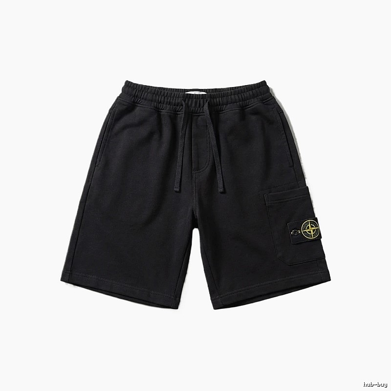 Stone Island functional style black shorts