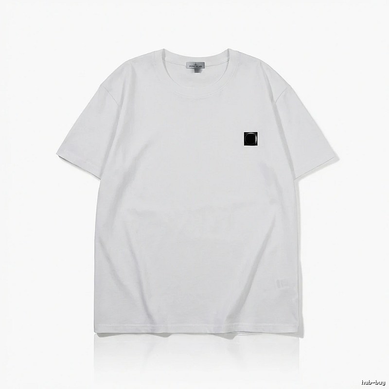 Stone Island minimalist style white T-shirt
