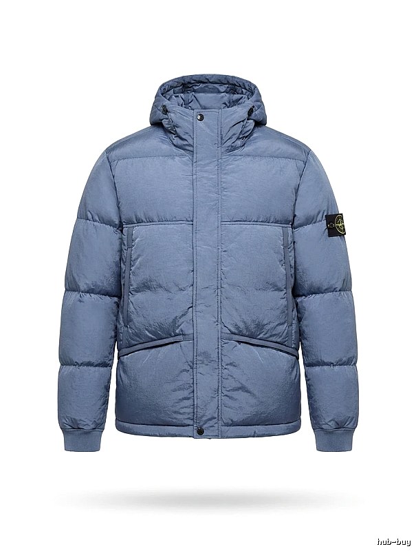 Stone Island series trendy brand light blue down jacket