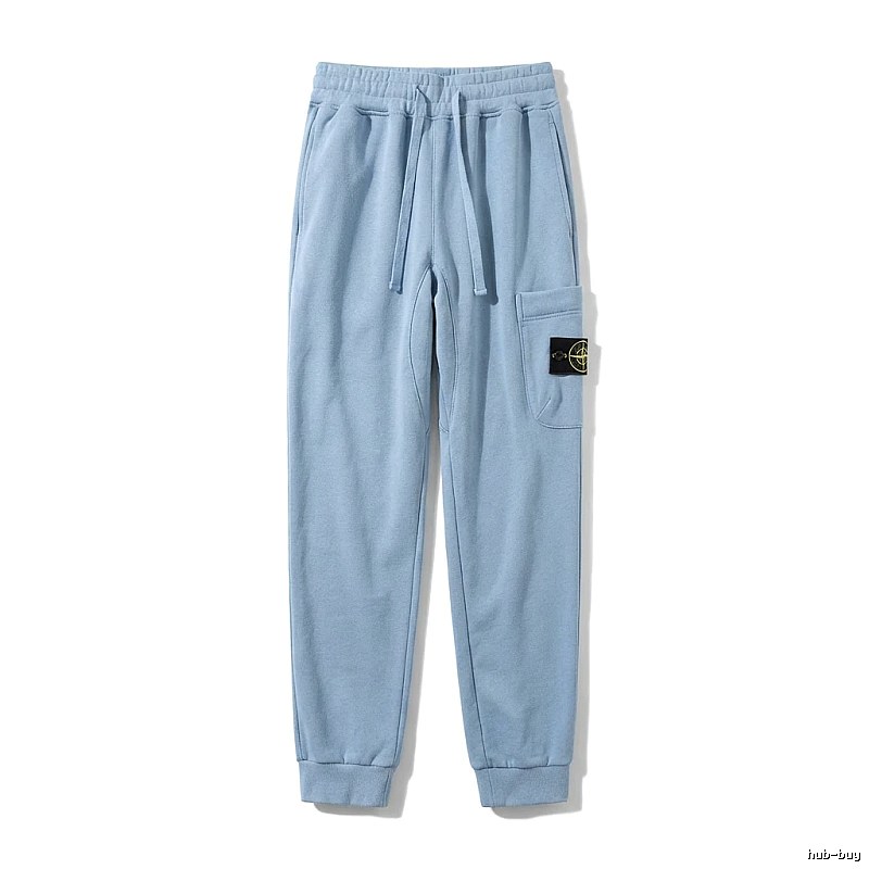 Stone Island Workwear Style Light Blue Sweatpants