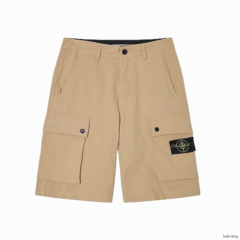 StoneIsland Workwear Style Khaki Shorts