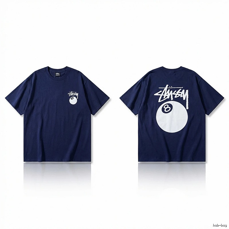 Stussy Billiards Element Minimalist Style T-shirt