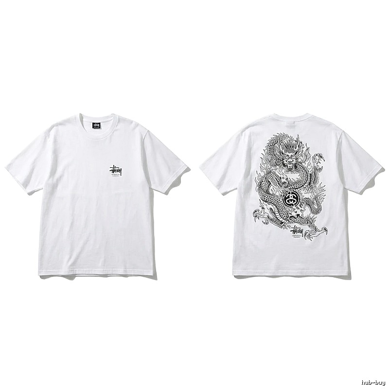 Stussy Chinese-style white T-shirt