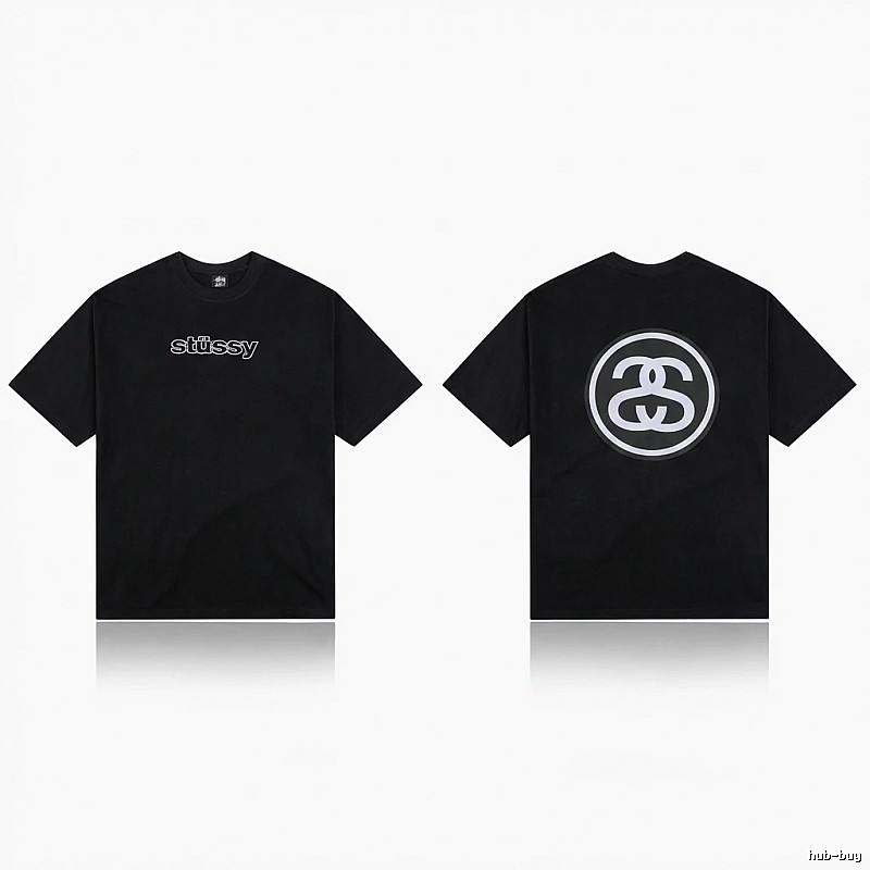 Stussy classic black T-shirt