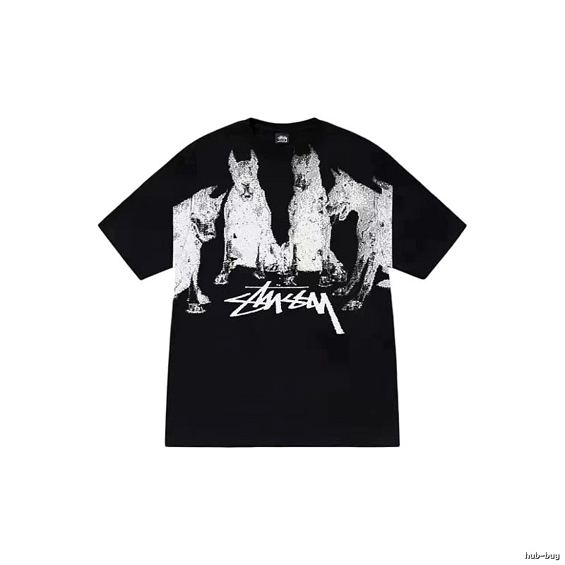 Stussy Classic Graphic T-shirt Black White Stussy for Daily Styling