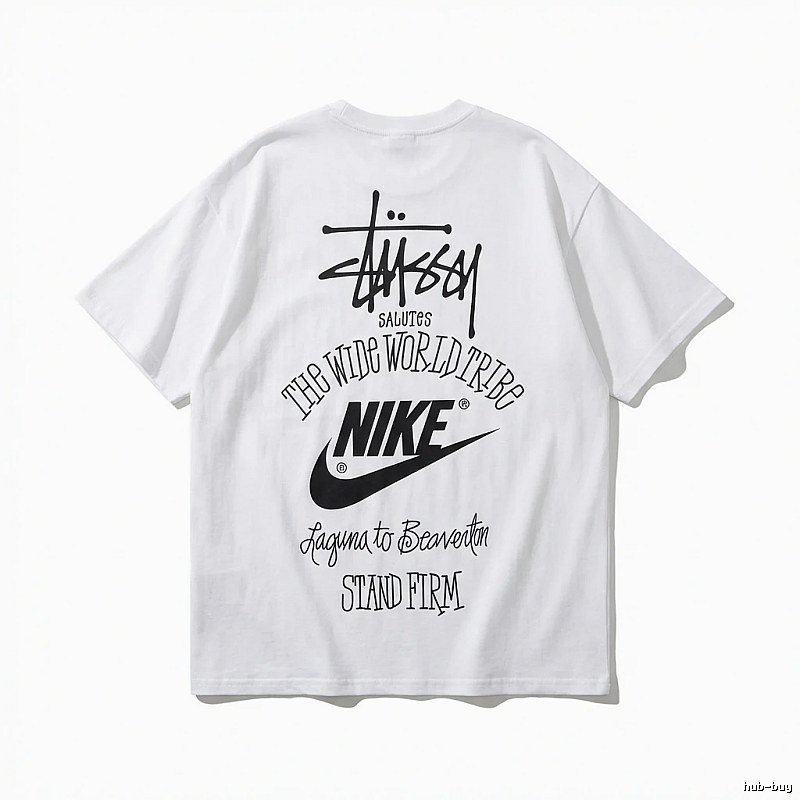 Stussy Co-branded Simple White T-shirt