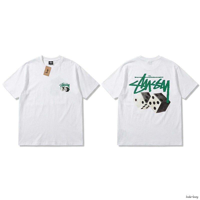 Stussy Dice Print White T-shirt