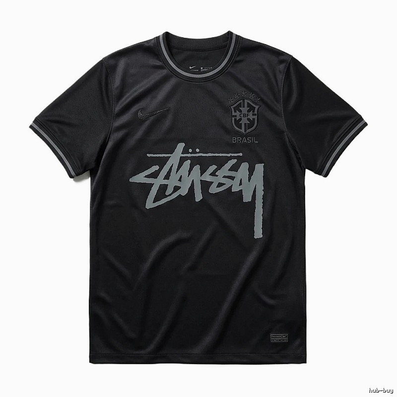 Stussy graffiti-style black T-shirt