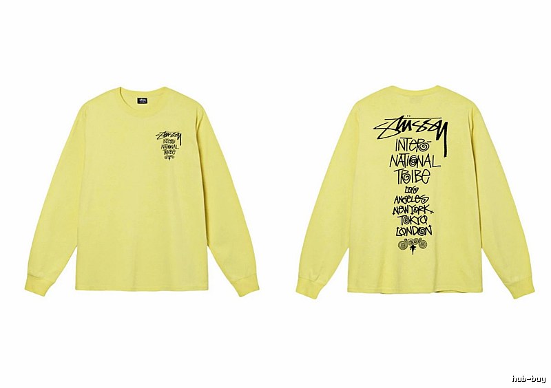 Stussy International Tribal Style Yellow Long-sleeve