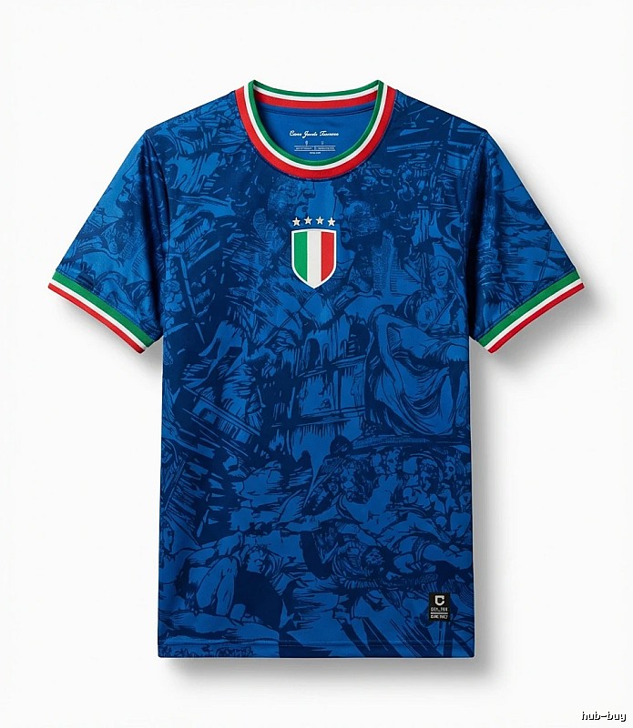Stussy Italian retro style blue T-shirt