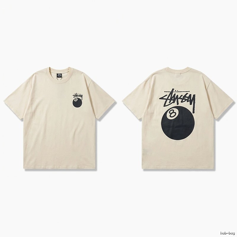 Stussy No.8 Ball Series Retro-Style T-Shirt