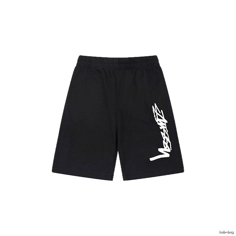 Stussy street-style black shorts