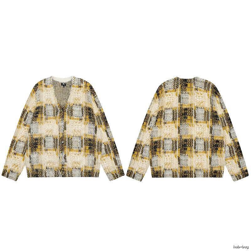 Stussy Yellow Swirl Graphic SweatShirt Warm Weather