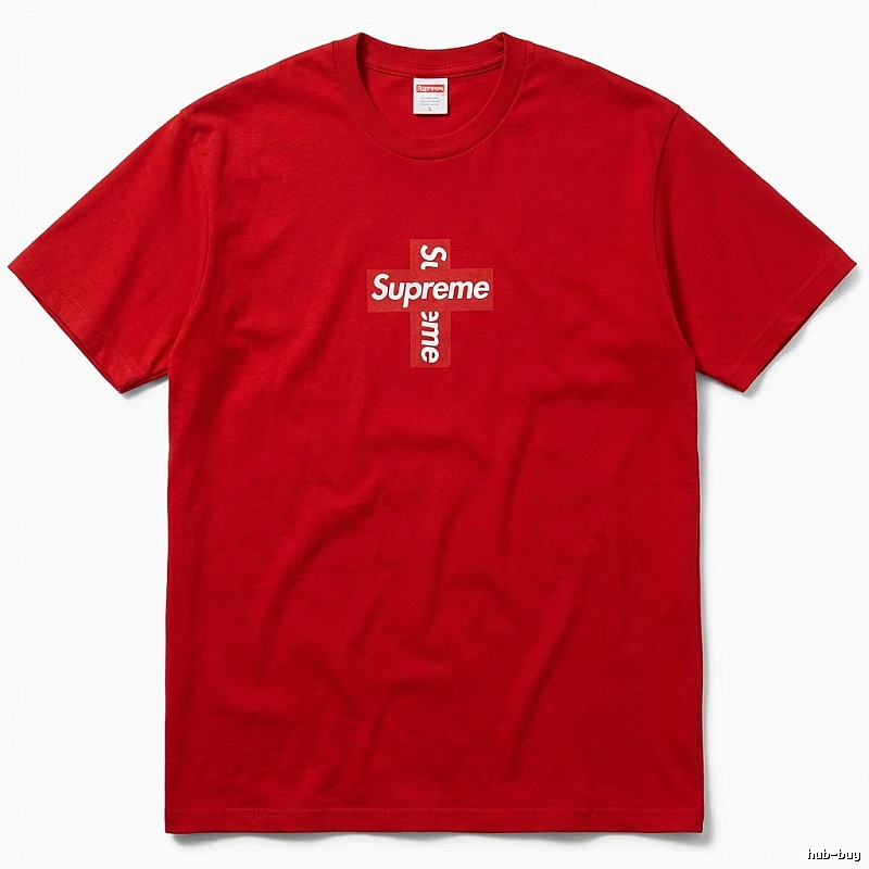 Supreme Cross Simple Style Red Clothes