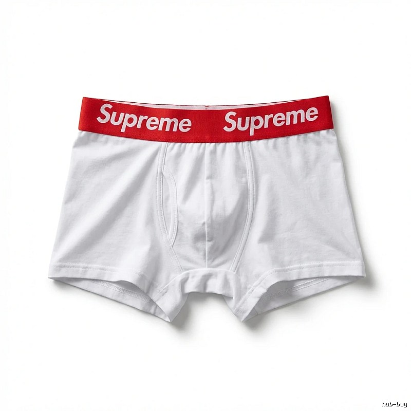Supreme minimalist style white underwear