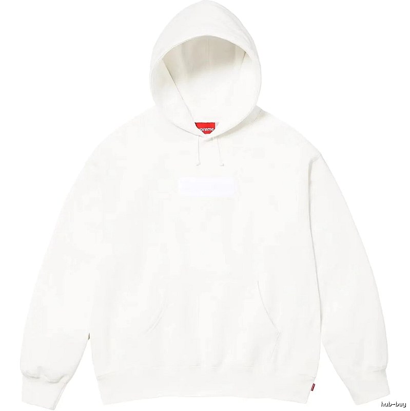 Supreme Monogram Logo hoodie Gray Red Oversized for Layered Styling