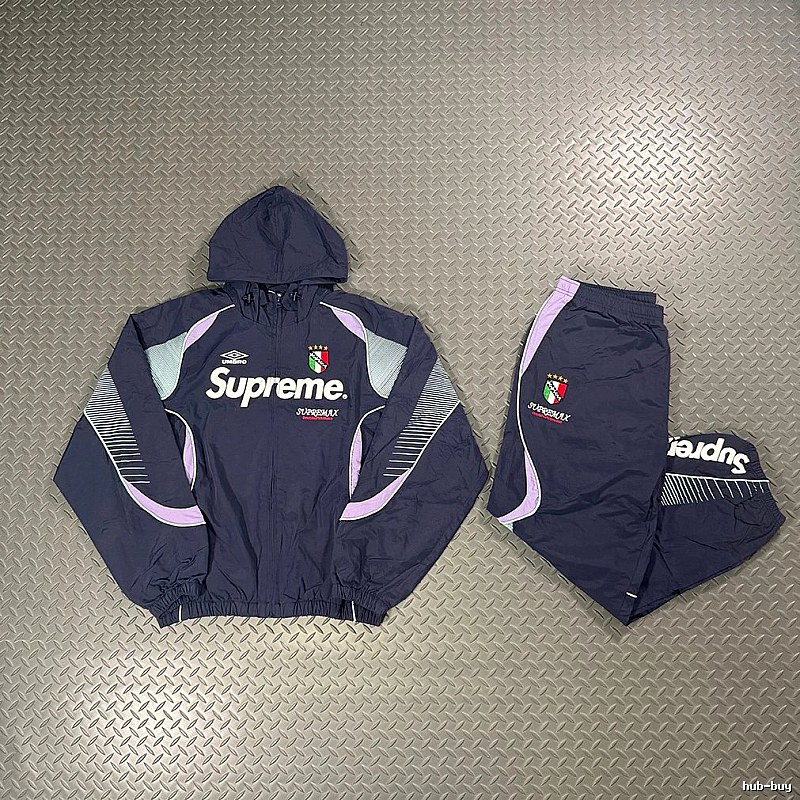 Supreme Navy Purple Tracksuit Set