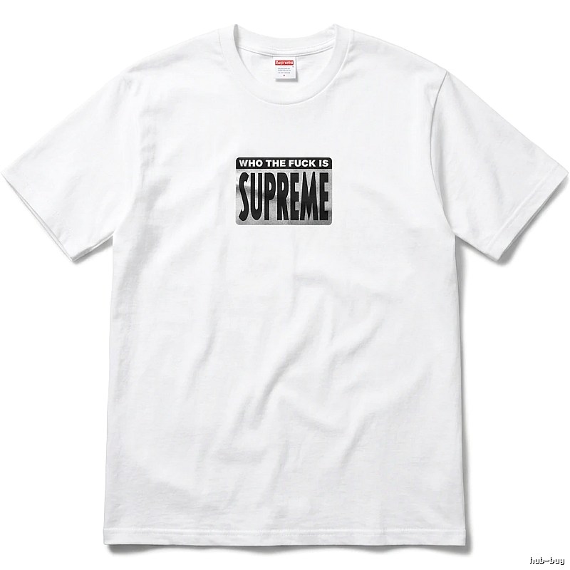 Supreme - printed trendy brand white T - shirt