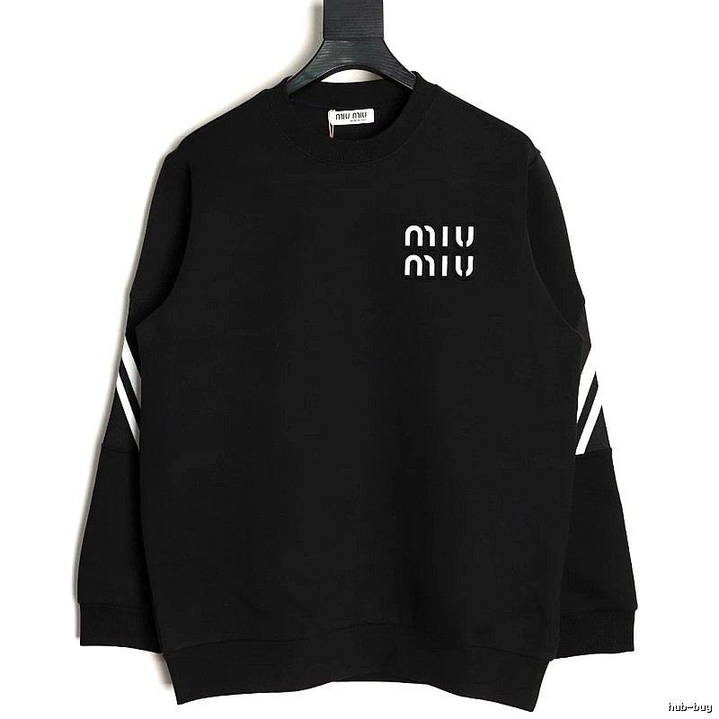 Sweatshirt by Miu Miu with Black Sweatshirt with White Miu