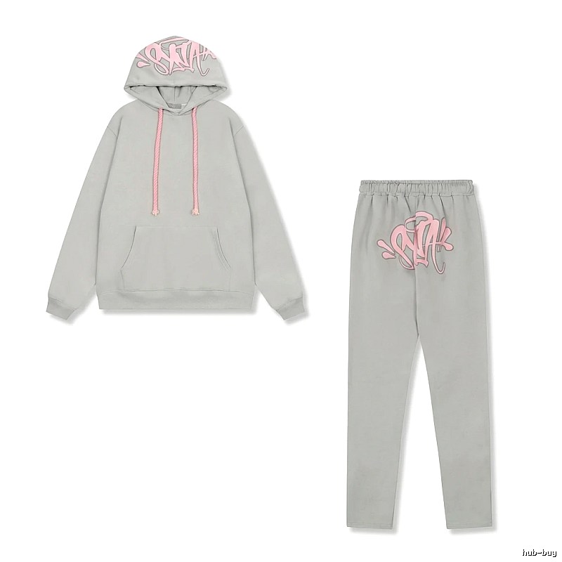 SynaWorld Graffiti Style Light Gray Suit