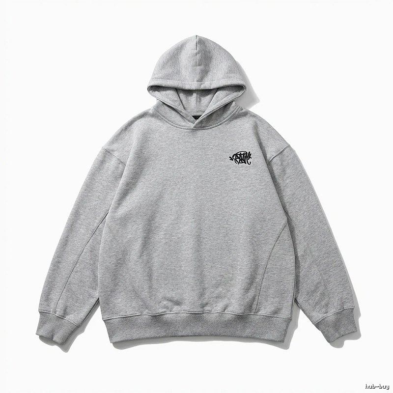 SynaWorld Simple Style Light Gray Hoodie