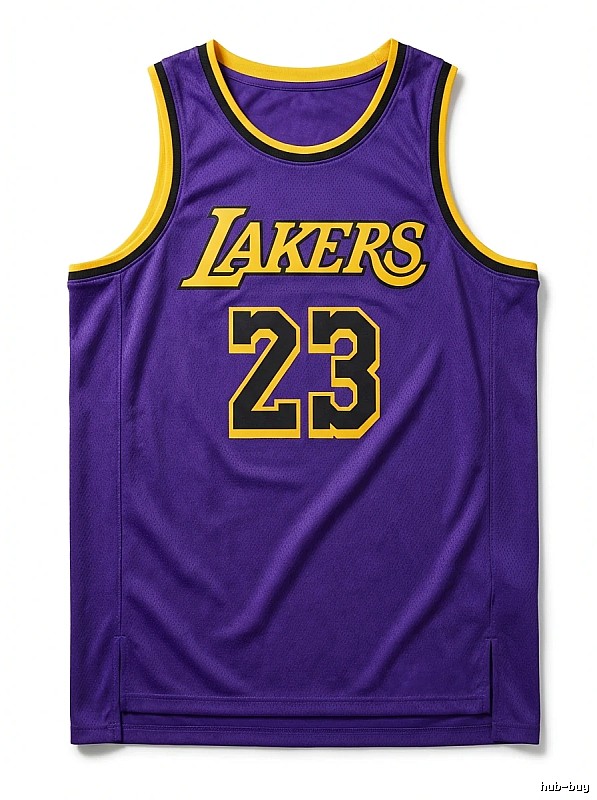 The retro-style No. 23 jersey of the Lakers.