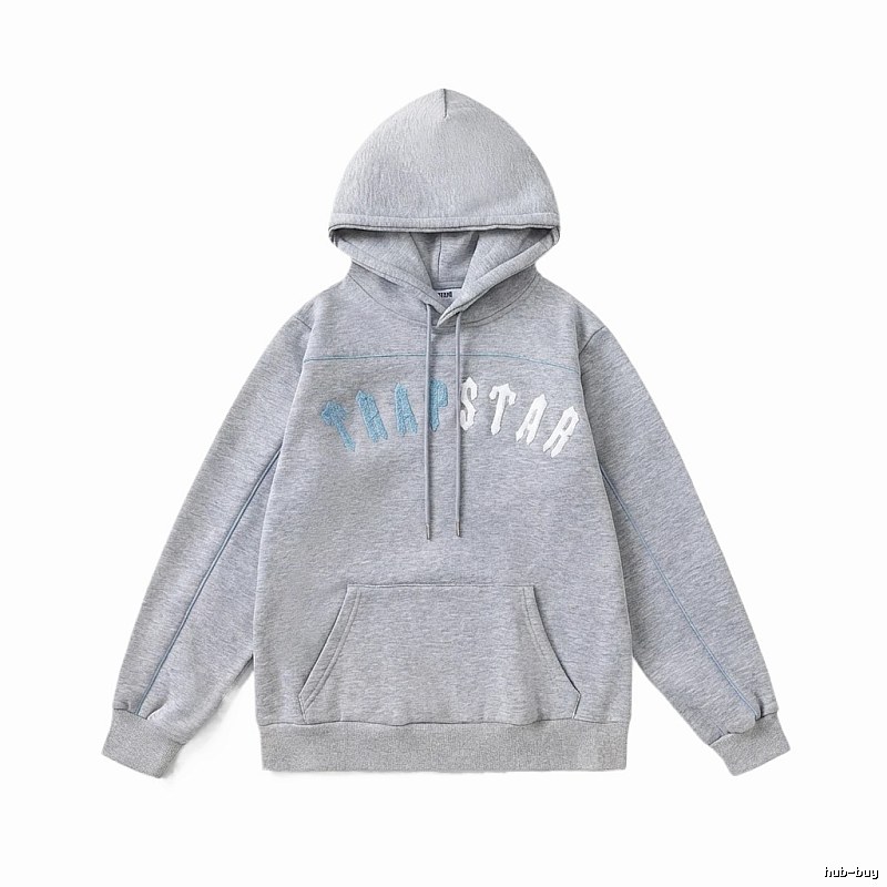 Trapstar Letter Trendy Cool Gray Sweatshirt