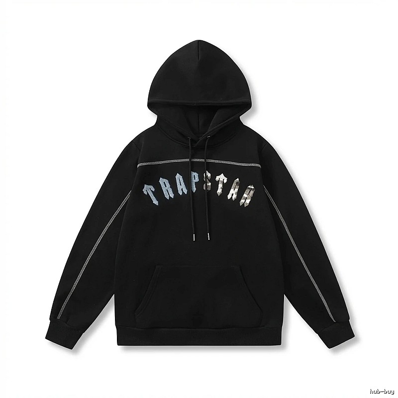 Trapstar trendy black hoodie