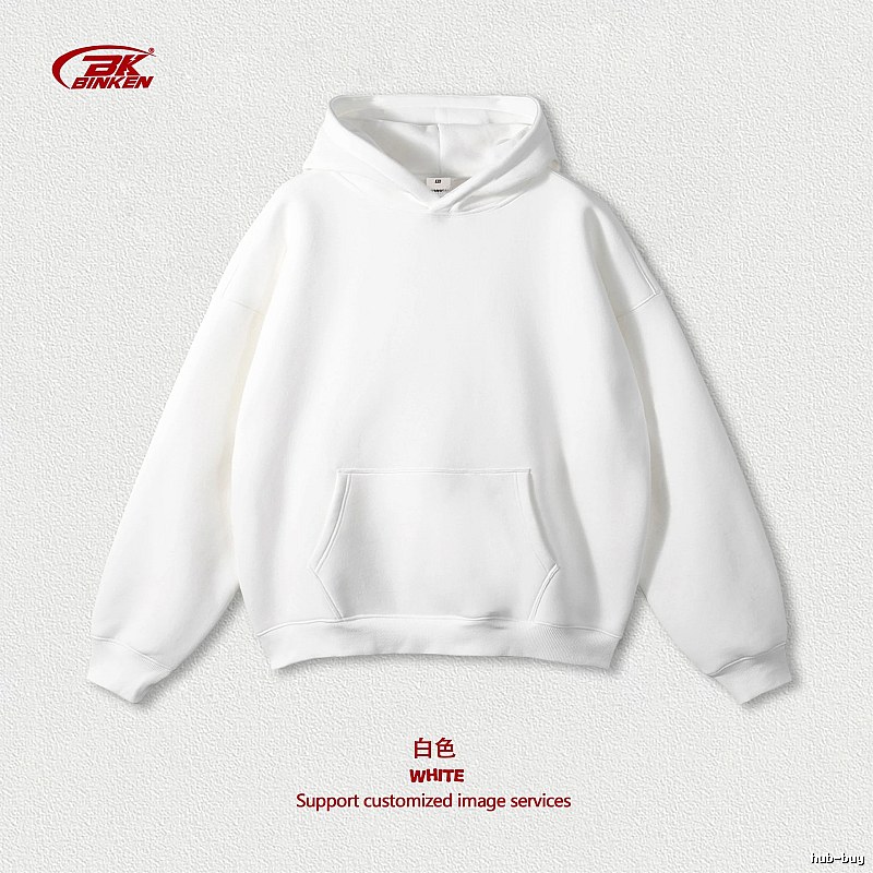 Travel Pullover hoodie Navy Blank Kangaroo with Modern Look