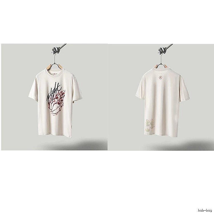 Travis Scott Cactus Co-branded Street-style Off-white T-shirt